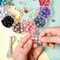3 PACK - Incraftables Natural Stone Beads 12 Colors 240pcs Set for DIY Jewelry, Necklace & Bracelet Making. Assorted Real Crystal Chakra Bead Kit with Spacer Beads, Elastic String & Organizer for Adults & Kids